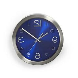 O Da Parete &Oslash; 30cm Acciaio Inox Blu/argento Quarzo Casa Cuc