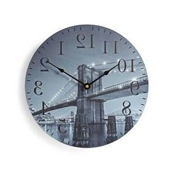 O Da Parete &Oslash; 30cm Legno Brooklyn New York Quarzo Casa Cuci