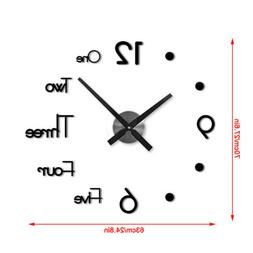 O Da Parete 3d Moderno Senza Cornice Grande Round Fai Da Te 
