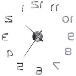 O Da Parete 3d Stile Moderno 100cm Xxl Argento Decorazione M