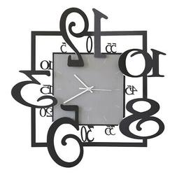 O Da Parete Amos 50x50 Cm In Vetro E Metallo