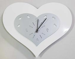 O Da Parete Da Muro In Legno Cuore Bianco E Grigio