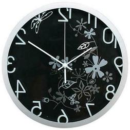 O Da Parete Floreale Nero 30 Cm