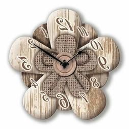 O Da Parete Flower Shabby 30x30 Cm White