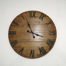 O Da Parete Grande Vintage  Rotondo Da Muro Moderno In Legno