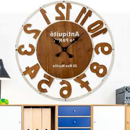 O Da Parete In Legno E Metallo Bianco Design Vintage Retro' 