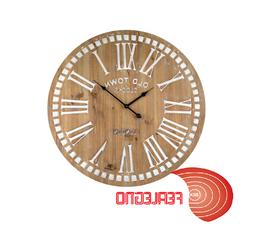 O Da Parete In Legno Naturale Numeri Romani Diam.60cm Art.21