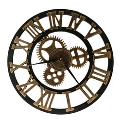 orologio da parete in legno vintage con