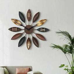 O Da Parete In Metallo Di Grandi Dimensioni Orologio Vintage