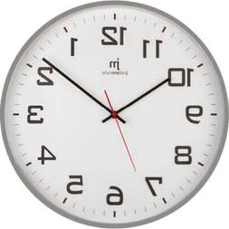 O Da Parete In Plastica &oslash; 40 Cm Grigio Bianco 00880g Justam