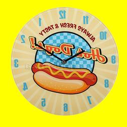 O Da Parete In Vetro, Hot Dogs, Diametro 30 Cm - Stile Vinta