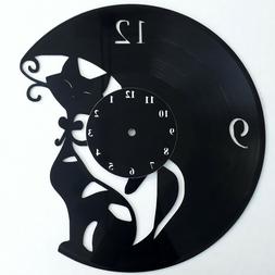 O Da Parete In Vinile Handmade - Idea Regalo - Gatto #01