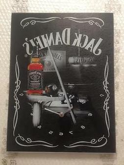 O Da Parete Jack Daniel's Con Vetro Nero  40 X 30 Cm