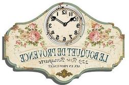 O Da Parete Legno Stampa Fiori Shabby Country Provenzale