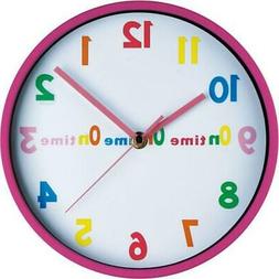 O Da Parete Muro In Plastica Rosa Plastic Wall Clock On Time