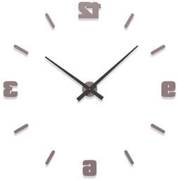 O Da Parete Numeri Adesivi Legno Grigio Prugna 100cm