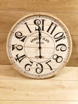 O Da Parete Old Town White 60cm. Cornice In Legno Vintage