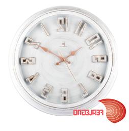 O Da Parete Rotondo Abs Effetto Vintage Bianco Diam.40cm Low