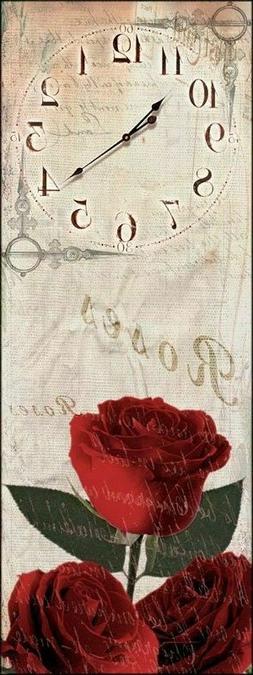 O Da Parete Shabby Roses Red 30x80cm Arredamento Casa Sus
