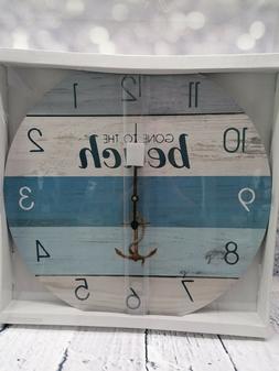 O Da Parete Stile Shabby Fantasia Beach Blu Grande Dimension