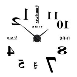 O Da Parete Superficie A Specchio Adesivo Grande Orologio Fa