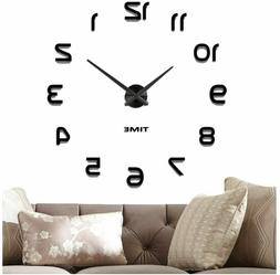 O Da Parete Superficie A Specchio Adesivo Grande Orologio Fa