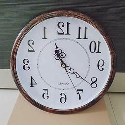 O Da Parete Tondo Effetto Vintage Legno 30cm Casa Ufficio Cl