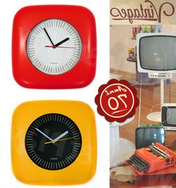 O Da Parete Vintage Arredamento Cucina Rosso Giallo Anni 70 