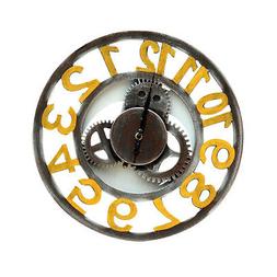 O Da Parete Vintage In Legno Con Ingranaggi In Legno A Batte