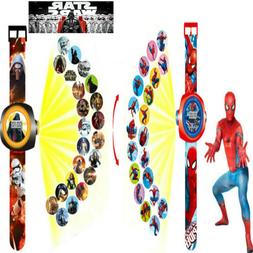 O Da Polso Bambino Digitale Led In Gomma Spiderman Stars War