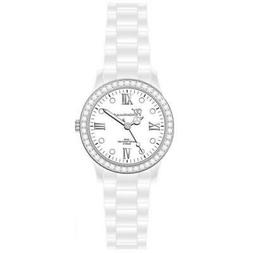 O Da Polso Donna Policarbonato 1234b Bianco Brillantini Nuov