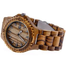 O Da Polso In Legno Naturale Watch Uomo Donna Analogico Eleg