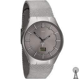 O Da Polso Uomo Grigio Radio In Acciaio Inox Con Data 3 Atm