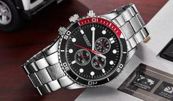 O Da Polso Uomo In Acciaio Inox  Sportivo Nautica Argento Ne