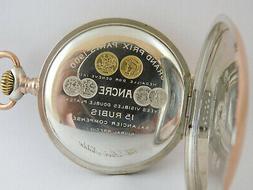 O Da Tasca Argento Funzionante Zenith Silver Pocket Watch Wo