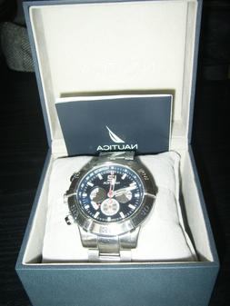 O Da Uomo Nautica A36510g Cronografo Acciaio Waterproof Sub 