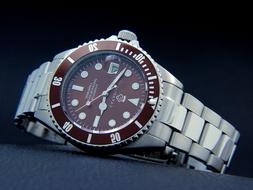 O Da Uomo Automatico Acciaio Massiccio Sub Cavadini 30 Bar X