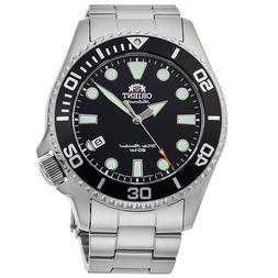 O Orient Da Uomo Automatico Polso Argento Analogico In Accia