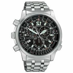 O Da Uomo Citizen Eco Drive Crono Pilot Super Acciaio Cb5860