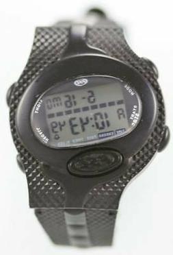 O Da Uomo Luce Allarme Timer Chrono 100m Nero Plastica Batte