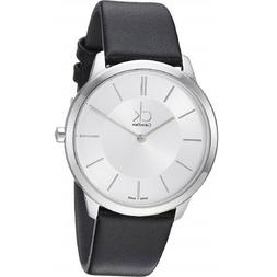 O Calvin Klein Da Uomo Minimal Cinturino Nero, Cassa In Acci