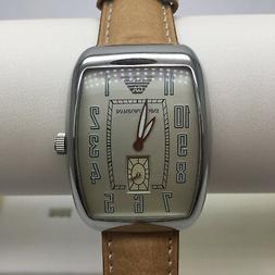 O Emporio Armani Da Uomo, Rettangolare Con Cinturino In Pell