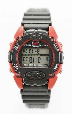 O Da Uomo Rosso Plastica Gomma Nera Allarme Giorno Data Luce