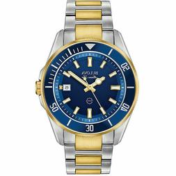 O Da Uomo Solo Tempo Bulova Submariner Stile 98b334 Vp279