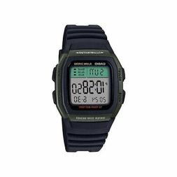 O Digitale Al Quarzo Da Uomo Nero Verde W-96h-3avef