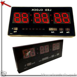 O Digitale Da Muro Parete A Led Temperatura  Datario Per Pal