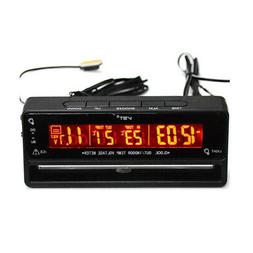 O Digitale Per Auto Misuratore Di Tensione Di Temperatura Te