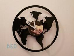 O Disco Vinil Clock Orologio Da Parete 034 Mondo  Six Design
