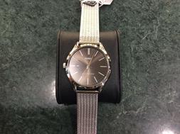 O Donna Lorus Acciaio Solo Tempo Con Datario, Nuovo!