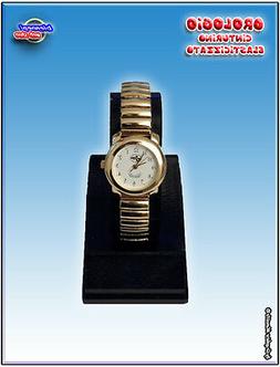 O Donna Al Quarzo Jordan Watch Cassa Rotonda Cinturino Elast